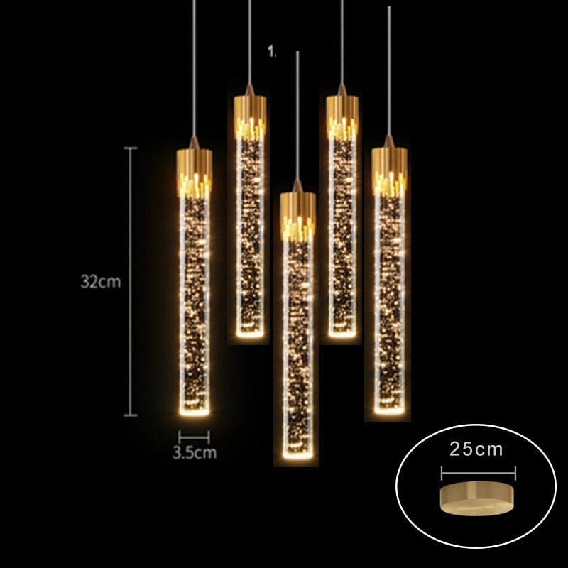 SkandiShop Modern Luxury Crystal Pendant Lamp